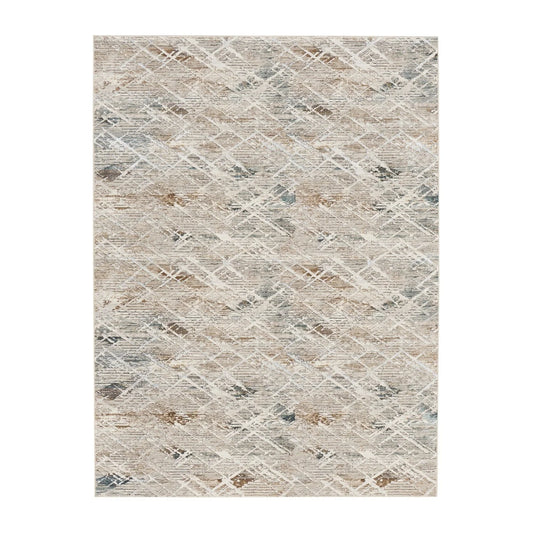Nourison Home Glitz 9x12 Silver Area Rug FFE258-489