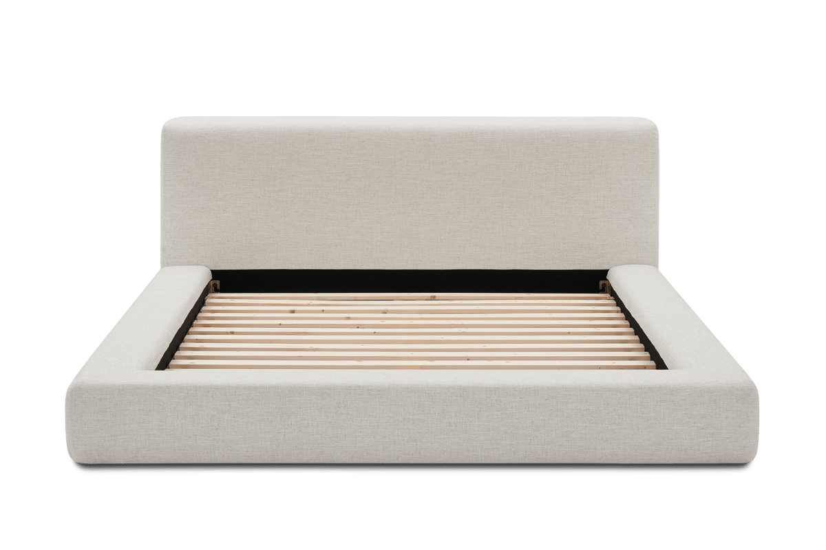 Castlery Dawson King Size Low Profile Platform Bed Beach Linen FFE258-570
