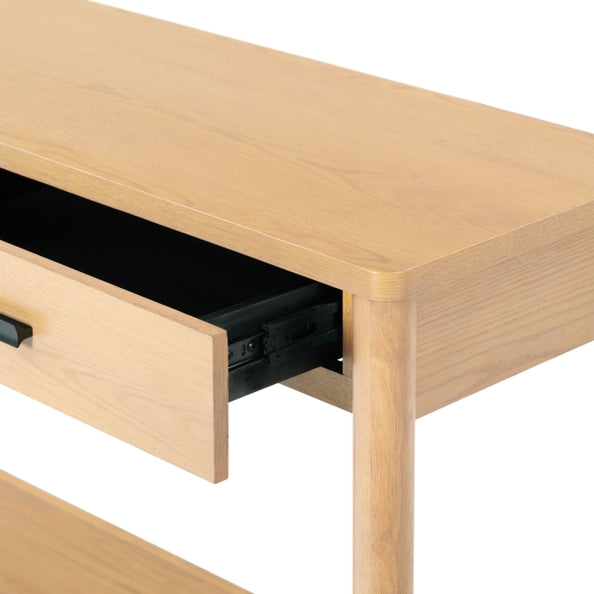 Safavieh Couture Jaylessa Wood 2 Drawer Natural Console Table FFE-827