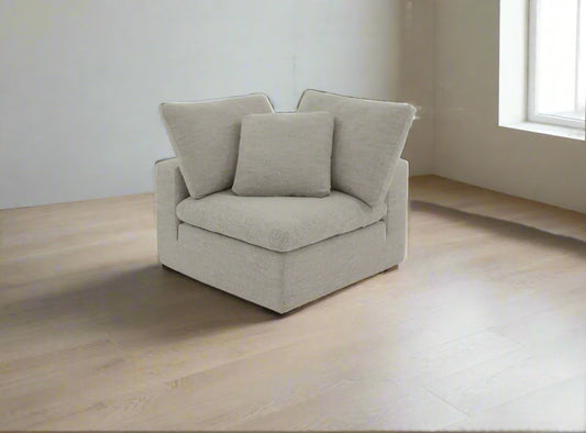 Sundays Movie Night Corner Chair Large Oatmeal (Left or Right) FFE258-234