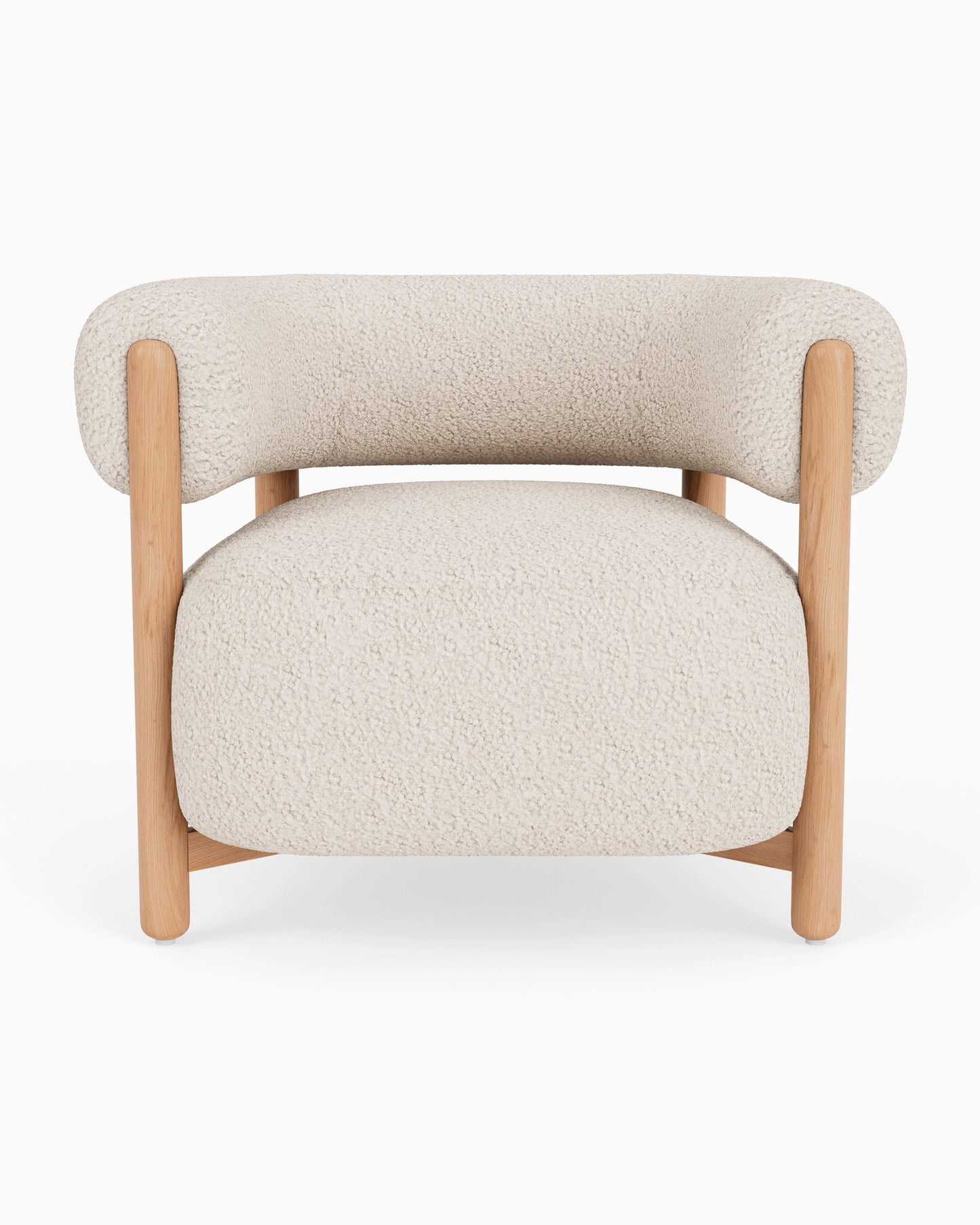 Denver Modern Rio Lounge Chair/ Cream Curly FFW258-569