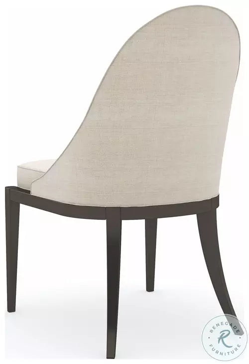 Set of 6 Caracole Classic Natural Beige Dining Side Chairs KP-1
