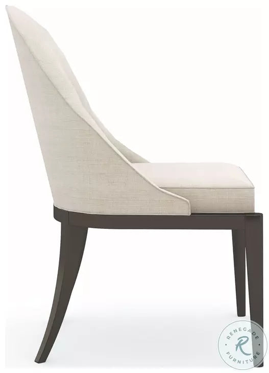 Set of 6 Caracole Classic Natural Beige Dining Side Chairs KP-1