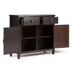 Connaught Wood Dark Chestnut Brown Entryway Storage Cabinet FFW258-691