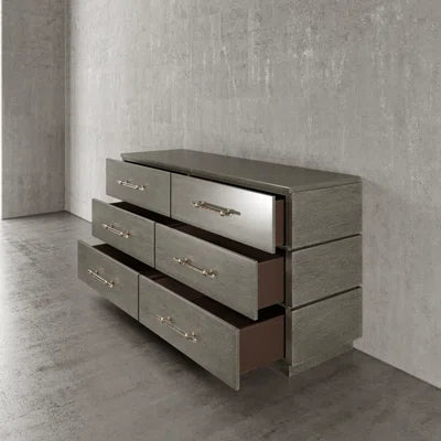 Mattone Contemporary 6 Drawer 66"W Dresser FFE-1185