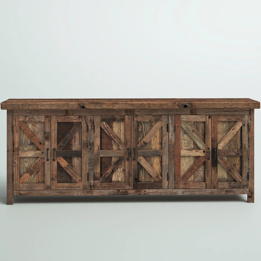 Whittaker 84" Wide Solid Wood Sideboard Buffet Cabinet FFE-1181