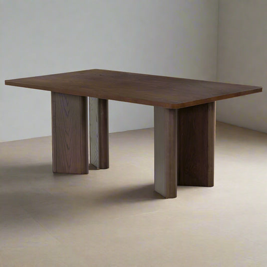 Safavieh Barnard Rectangle Wood Walnut Dining Table FFE-1043