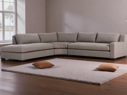 Four Hands Atelier Albany Left Facing 3-Piece Sectional Vesuvio Cafe FFE-1088