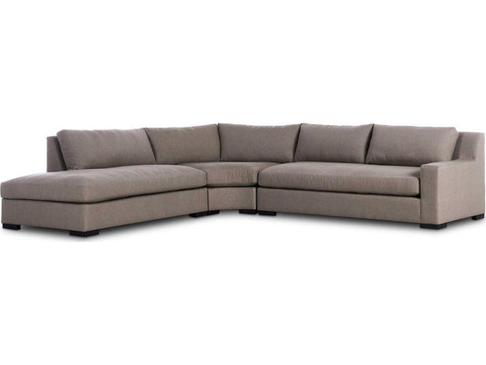 Four Hands Atelier Albany Left Facing 3-Piece Sectional Vesuvio Cafe FFE-1088