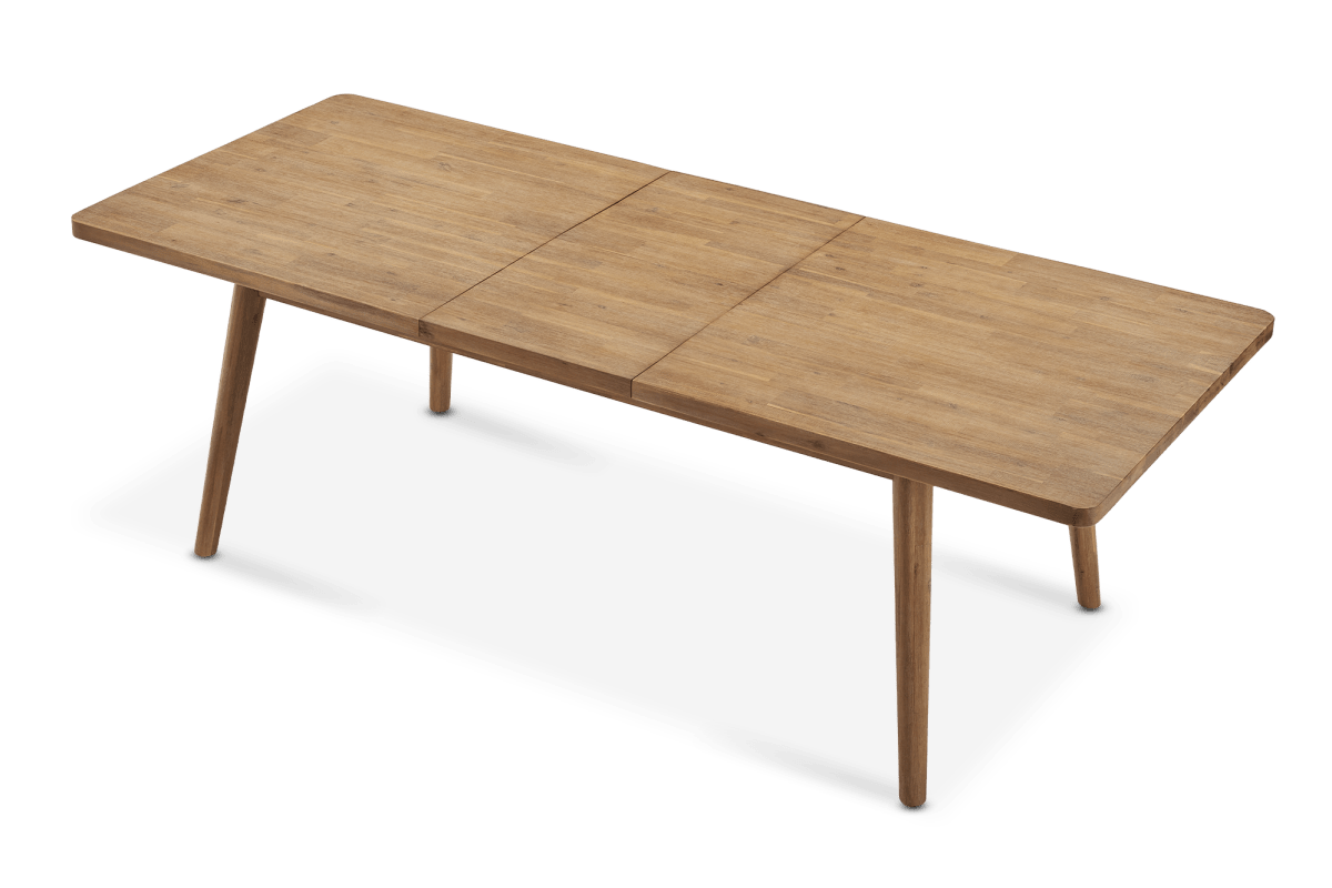 Castlery Seb Mid Century Solid Acacia Wood Extendable Dining Table 75"-94" FFE-1077