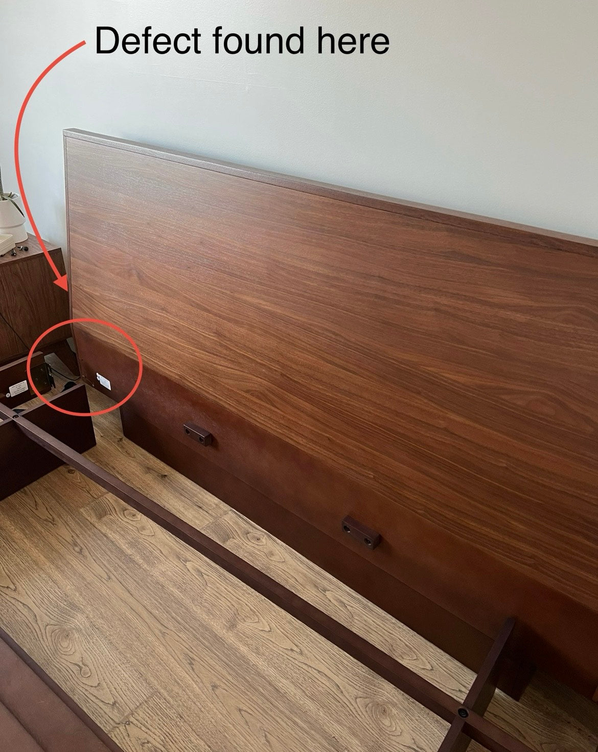 Castlery Joseph Walnut Modern King Size Platform Bed FFE258-215