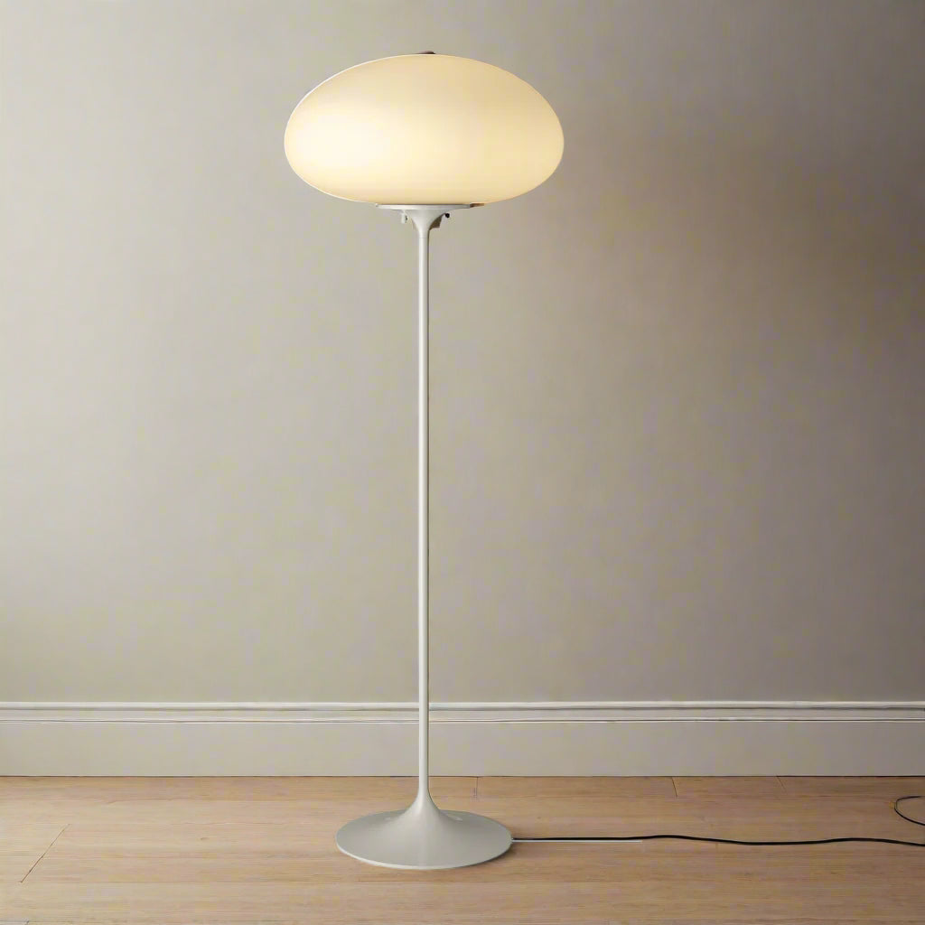 Gubi Stemlite Mid Century Style Pebble Grey Base Floor Lamp (2 Avail) FFE258-548