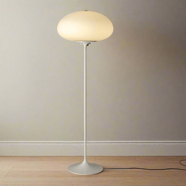 Gubi Stemlite Mid Century Style Pebble Grey Base Floor Lamp (2 Avail) FFE258-548