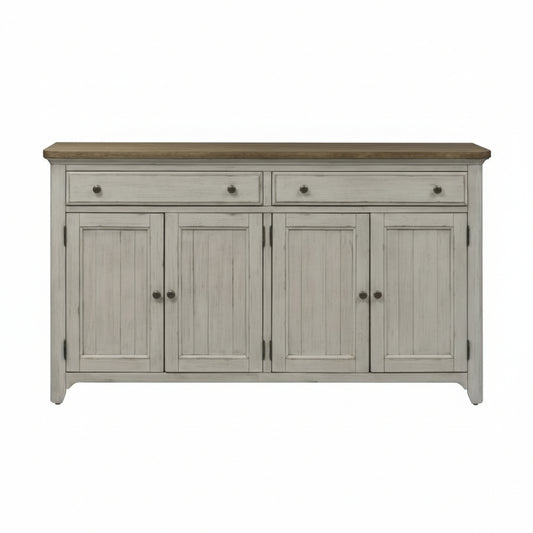 Bison Commerce Farmhouse Reimagined Off White Server Buffet FFW-1313