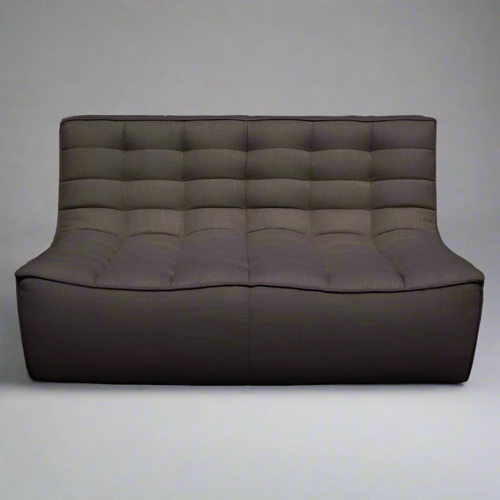 Ethnicraft N701 2 Seater Sofa Module Dark Grey Standard Fabric FFE258-151