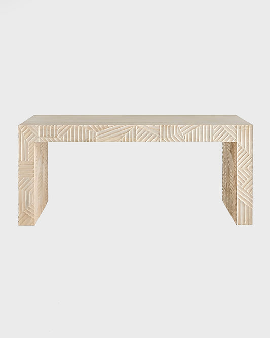 AH Home Marsh White Washed Mango Wood Bench/Cocktail Table FFE-1536