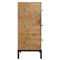 ELK Andrew Rustic Lodge Natural Burl Mahogany / Black Iron 3 Drawer Dresser MB1-43