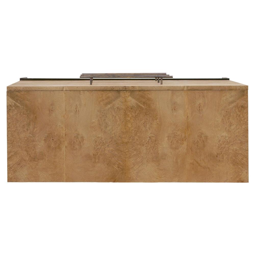 ELK Andrew Rustic Lodge Natural Burl Mahogany / Black Iron 3 Drawer Dresser MB1-43