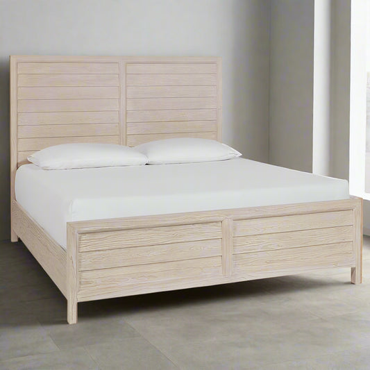Universal Furniture Naya Coastal Beach Cream Wood Platform Queen Bed MB1-46