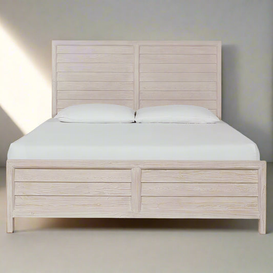 Universal Furniture Naya Coastal Beach Cream Wood Platform Queen Bed MB1-46