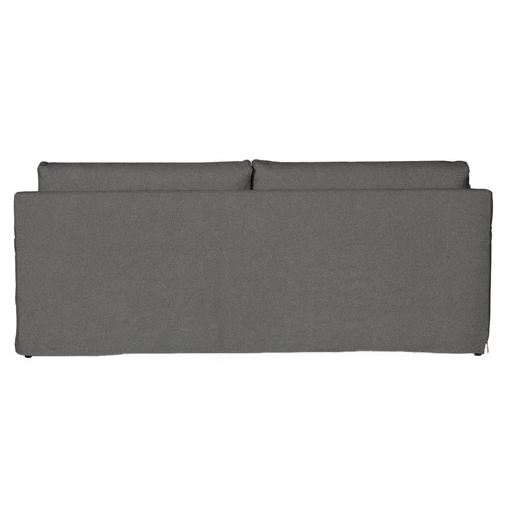 Cisco Home Louis Modern Classic Molino Ash Grey Cotton Slipcovered Sofa - 90''W MB1-4