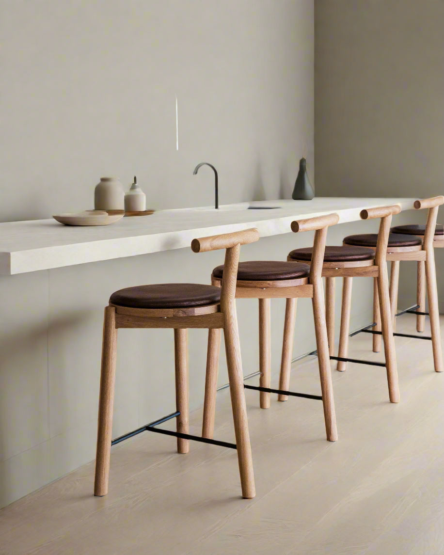 Denver Modern Range Maple Oak Counter Stools (2 Avail) FFE258-453