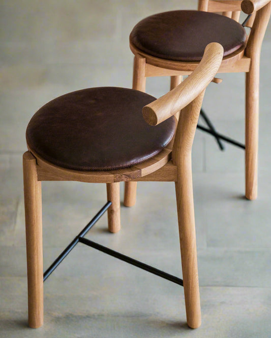 Denver Modern Range Maple Oak Counter Stools (2 Avail) FFE258-453