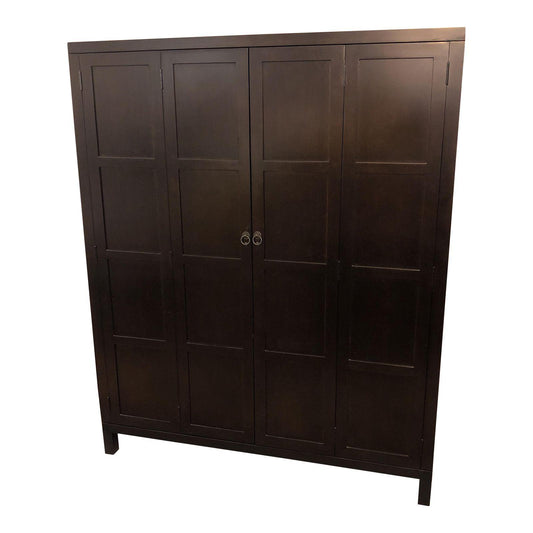 Yumiko Room and Board Black Panel Front TV Cabinet Armoire JV189-5