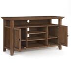 Redmond 54" TV Media Stand in Rustic Natural Aged Brown FFW258-623