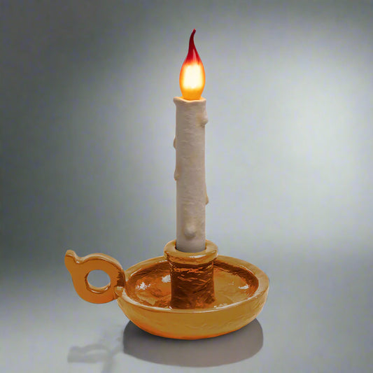 Seletti White Resin Blow-Studio Job Bugia Candle Lamp FFE258-477