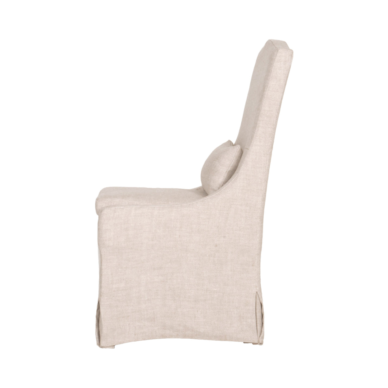 Pair (2) Essentials for Living Colette Slipcover Bisque French Linen Dining Chairs FFE258-406