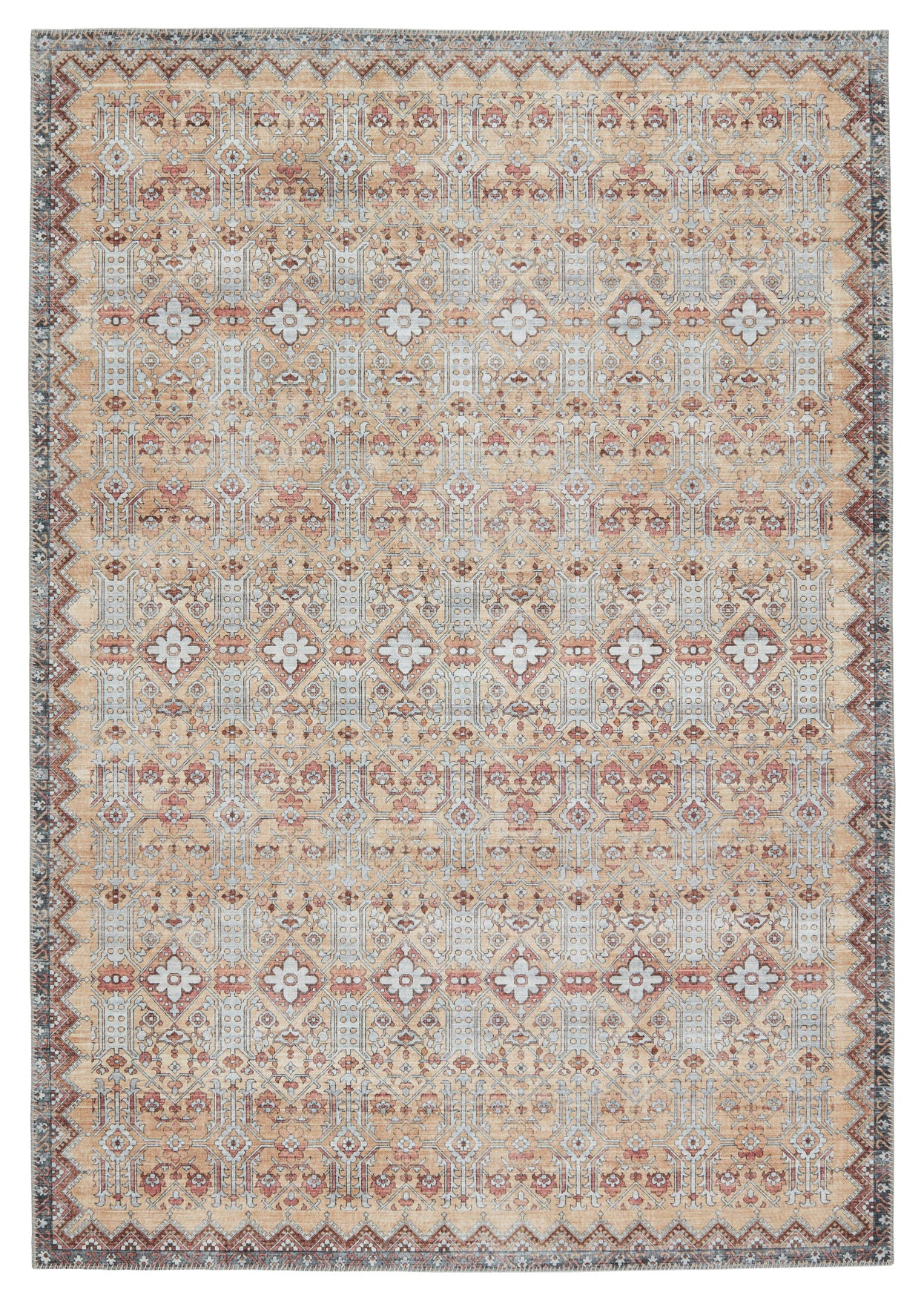 Jaipur Living Nikki Chu by Dalia Trellis Tan/ Light Gray Area Rug FFE258-532