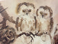 Owl Lithograph by Vern Yadon Framed EK221-121
