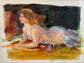 Original Nude Woman Watercolor   EK221-146