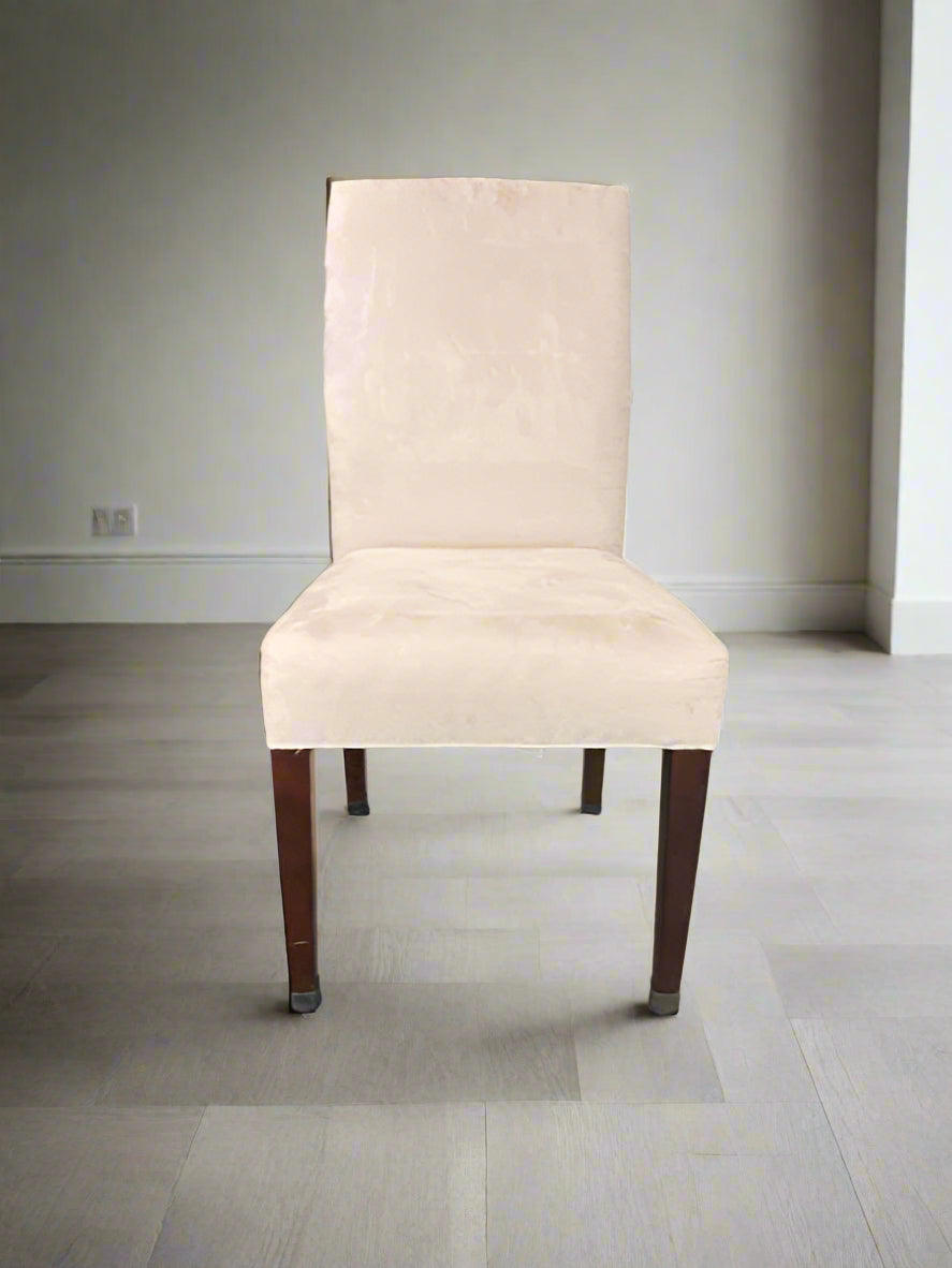 4 Kravet Furniture Parson Style Beige Upholstered Dining Chairs MB1-51