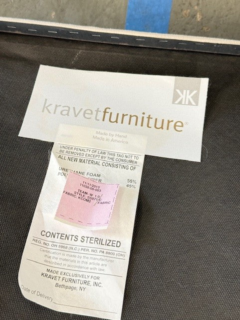 4 Kravet Furniture Parson Style Beige Upholstered Dining Chairs MB1-51
