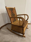 Rattan Bent Arm Rocker Chair w Woven Back Design KV232-43