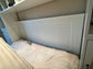 White Queen Bed & Storage Hutch Bookcase Headboard KV232-78