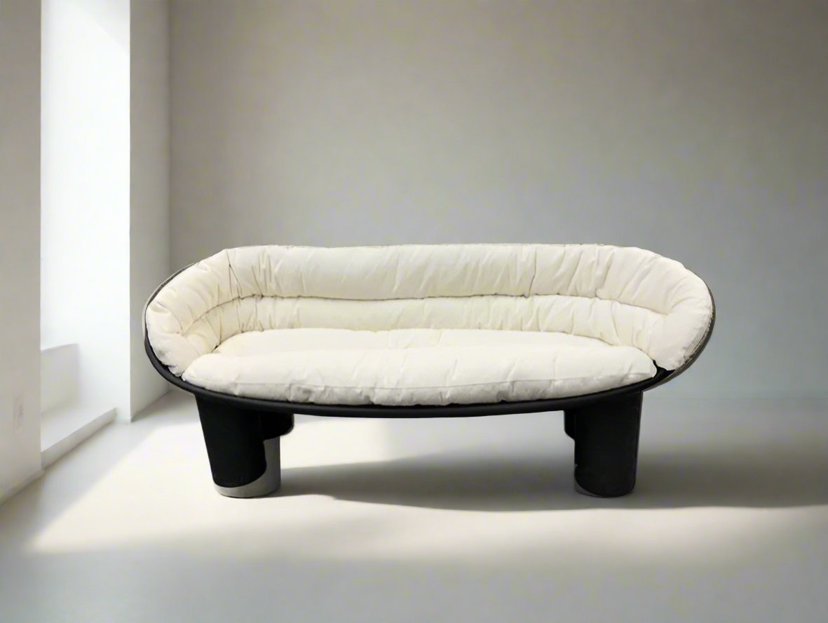 Driade Charcoal Roly Poly Sofa Indoor/Outdoor w/Cushions FFE258-181