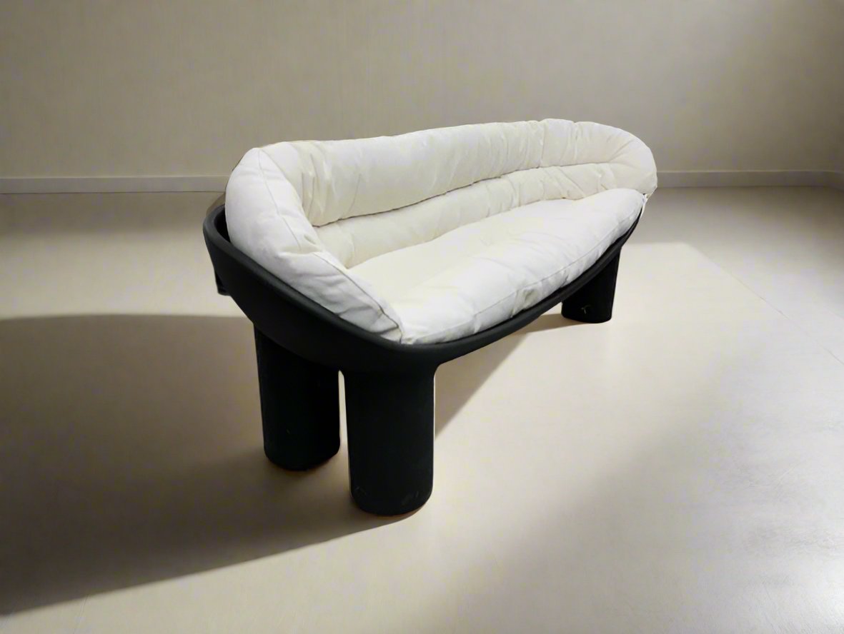 Driade Charcoal Roly Poly Sofa Indoor/Outdoor w/Cushions FFE258-181