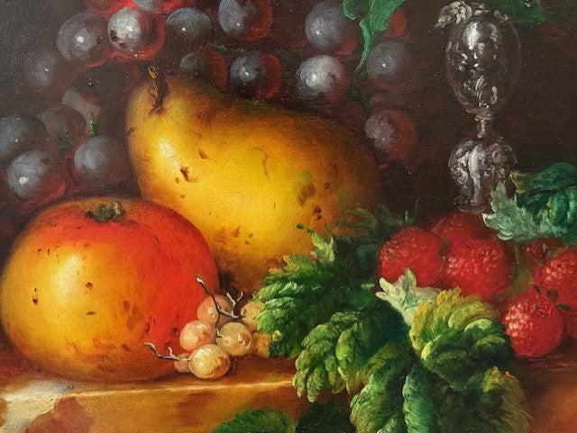Riccardo Bianchi Still Life Painting on Canvas Signed & Framed ED41-4