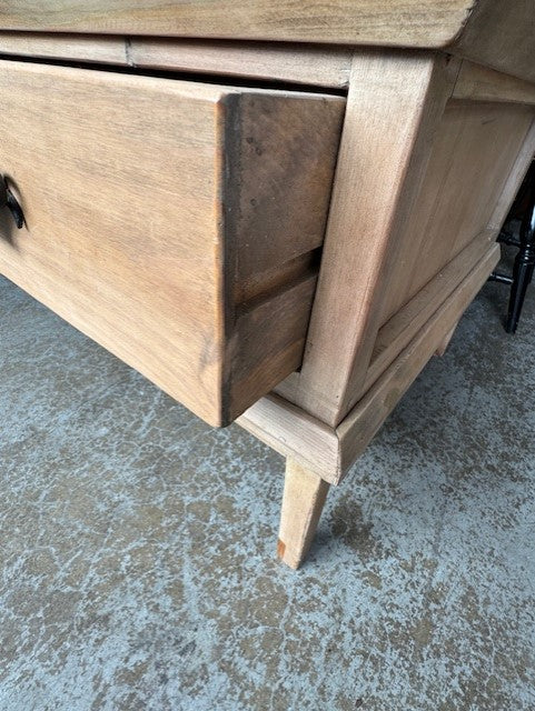Rustic Double Cabinet Maple/Birch Light Wood Armoire EK221-227