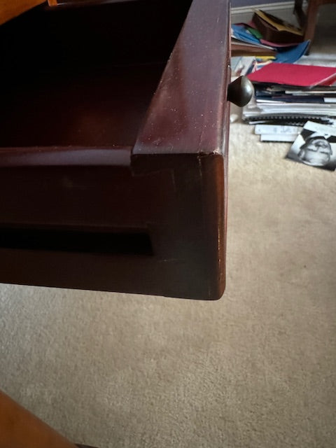 Vintage Desk w Hutch & Leather Writing Area KC236-9