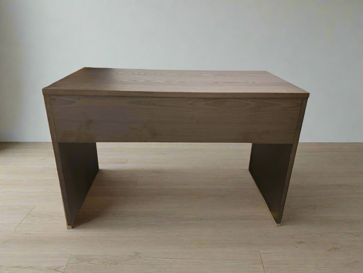 Castlery Grey Sloane Desk Fluted Panel Front w 2 Drawers FFE258-384