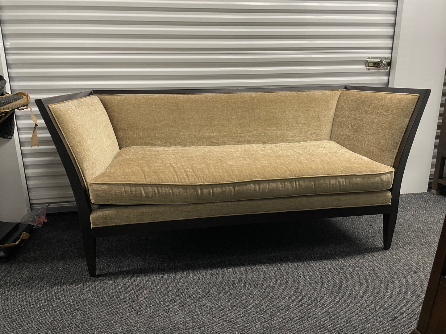 Anne Selke Home for Vanguard Flared Arm Velvet Loveseat Settee SM216-10