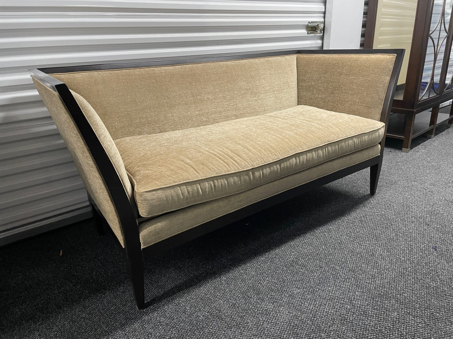 Anne Selke Home for Vanguard Flared Arm Velvet Loveseat Settee SM216-10