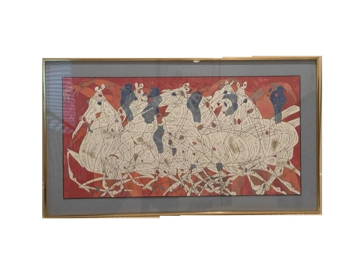 Jiang "Speed" Color Serigraph on Art Paper Hand Signed KS83-15