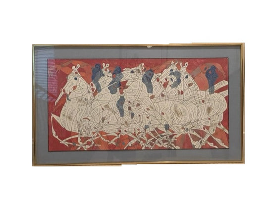 Jiang "Speed" Color Serigraph on Art Paper Hand Signed KS83-15
