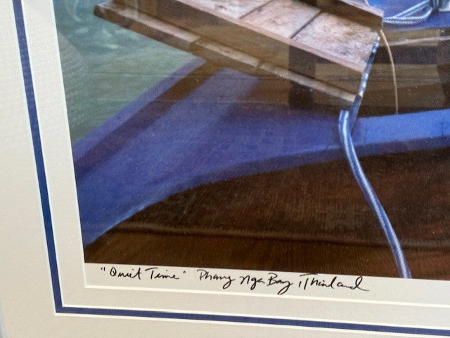 Quiet Time Thailand Longtail Boat Karen Ballard Photograph Art SH265-3