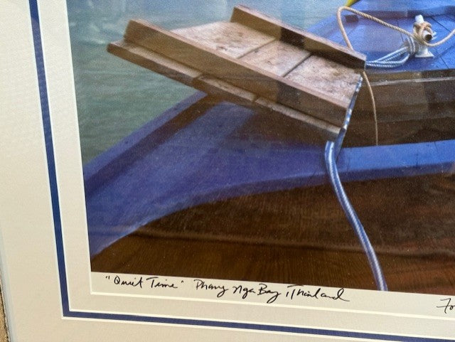 Quiet Time Thailand Longtail Boat Karen Ballard Photograph Art SH265-3